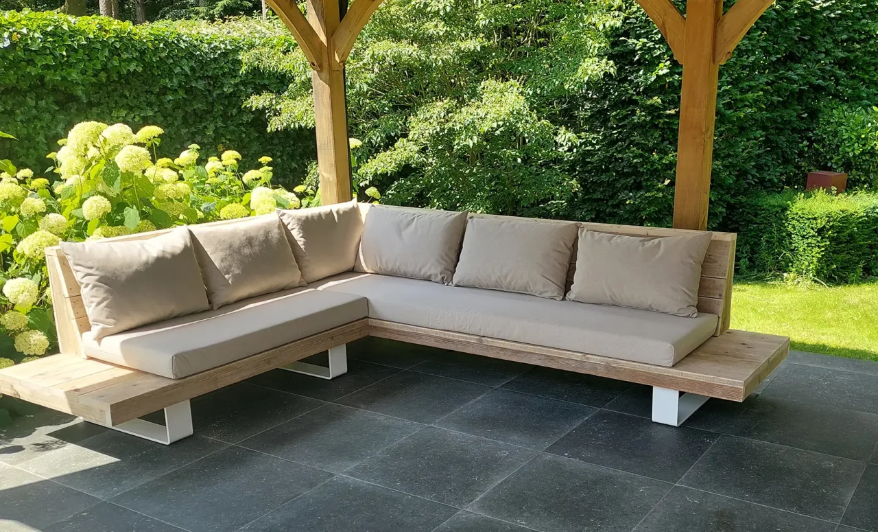 Buitenkussens Sunbrella Heritage.